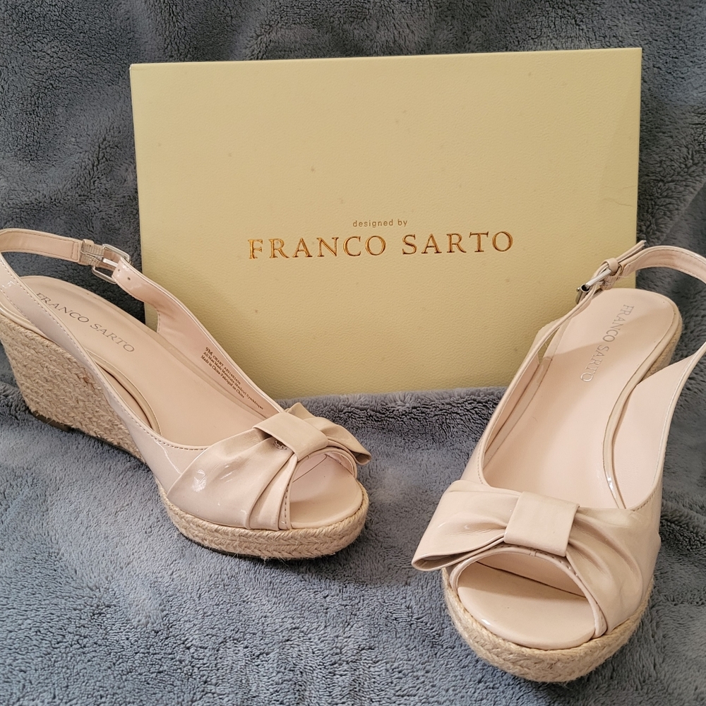 Franco Sarto Peep Toe Wedge